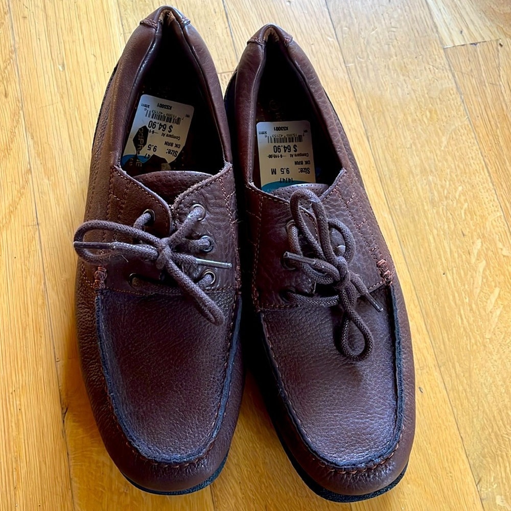 Rockport mens leather loafers NWT